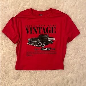 SHEIN Bright Red Top